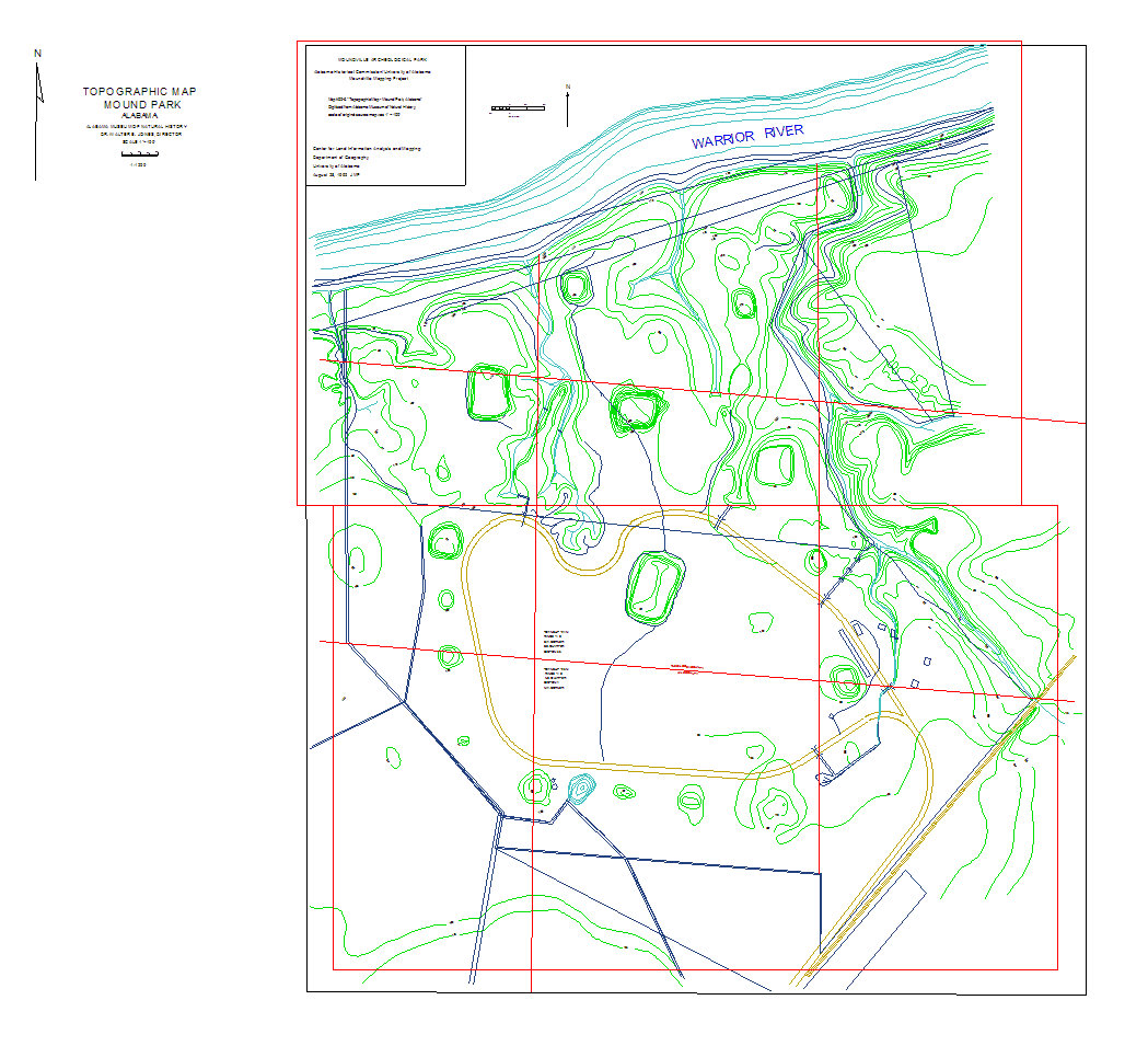 Moundville Archaeology Maps